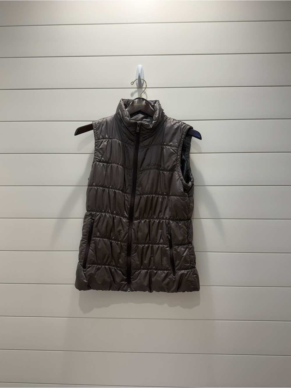 Columbia Quilted Sleeveless Puffer Vest - slate grey metallic